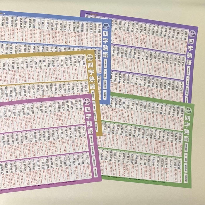 四字熟語一覧表｜750語を5段階の難易度で効率よく暗記！受験